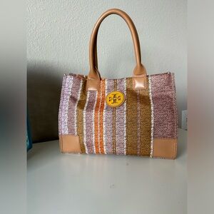 NWOT Tory Burch Women's Yellow Ella Printed Tote